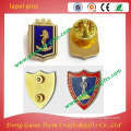 die-casting lapel pins with plastic clutch